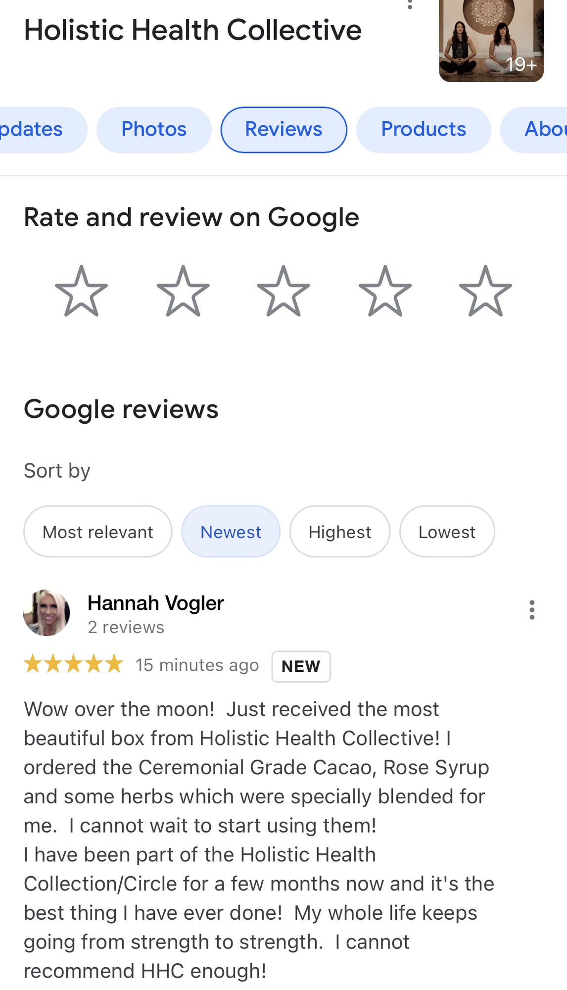 Google review
